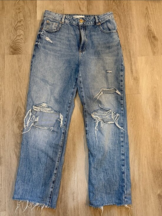 Garage Denim - Garage 90s Straight Distressed Cropped Jeans Size 9